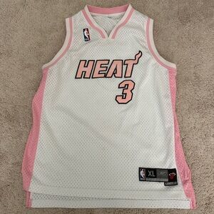Dwayne Wade Authentic Pink Heat Jersey